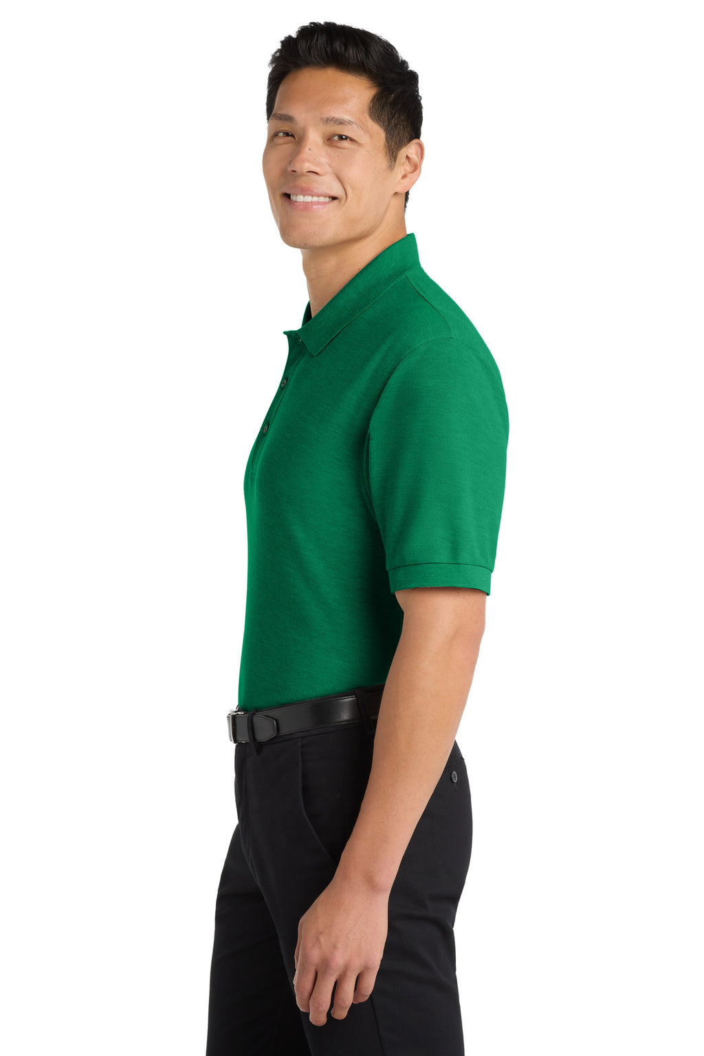 Port Authority Silk Touch Polo K500 - Kelly Green - side