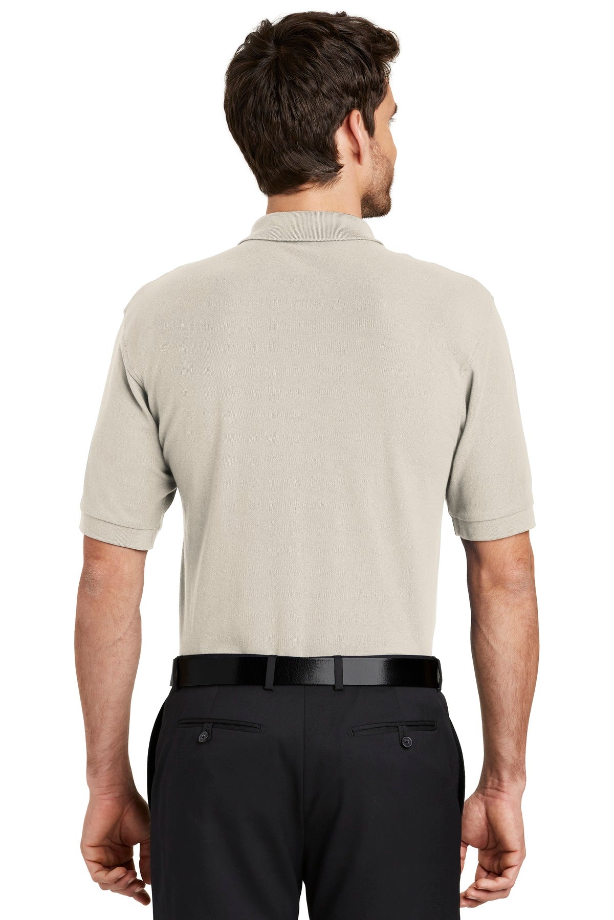 Port Authority Silk Touch Polo K500 - Light Stone - back
