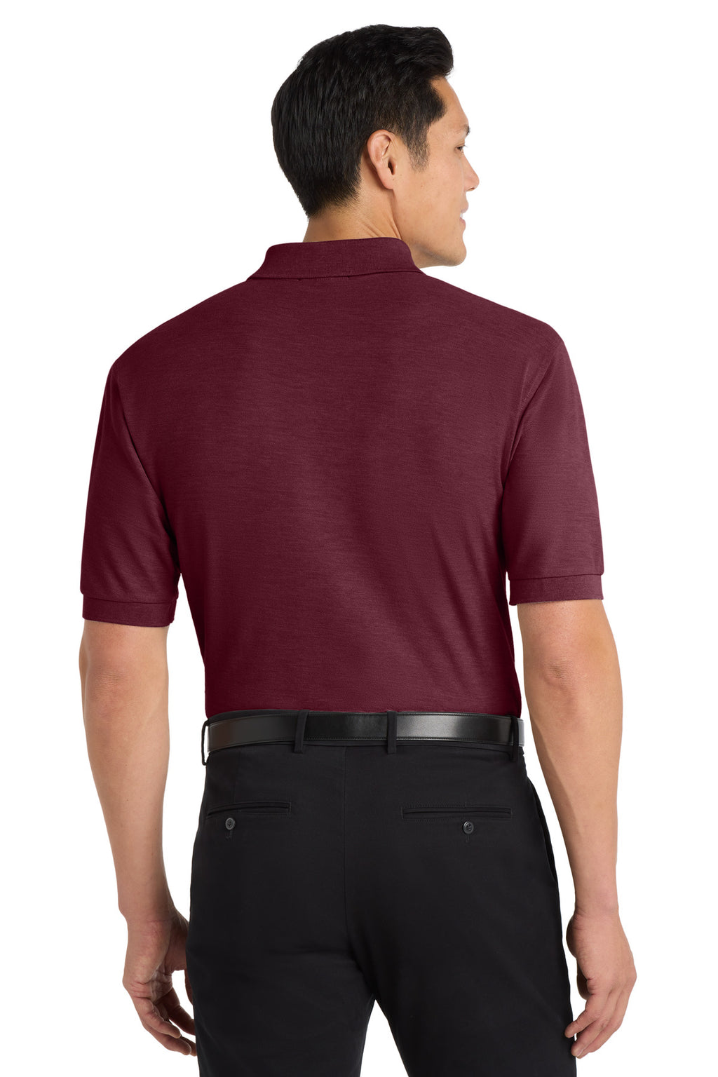 Port Authority Silk Touch Polo K500 - Maroon - back