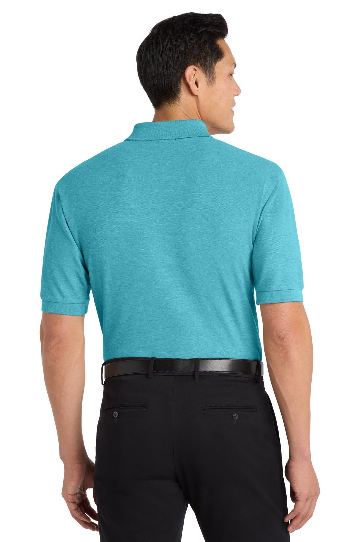 Port Authority Silk Touch Polo K500 - Maui Blue - back