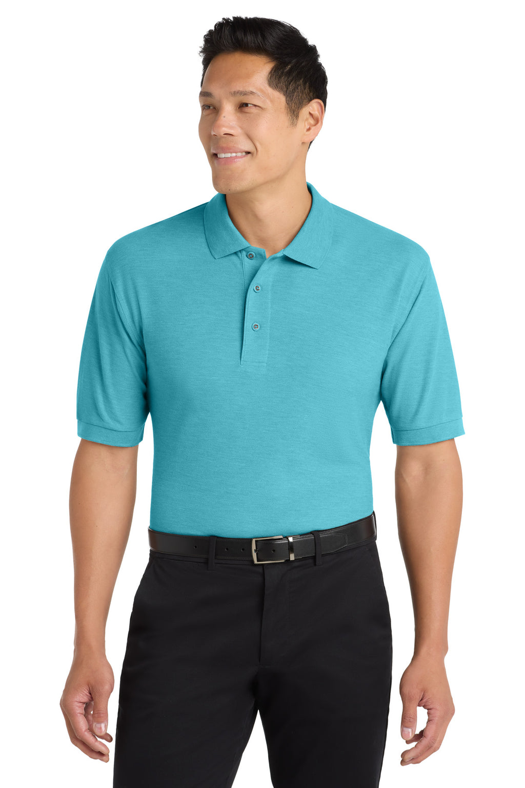 Port Authority Silk Touch Polo K500 - Maui Blue - front