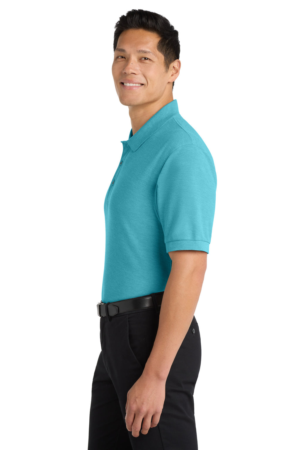 Port Authority Silk Touch Polo K500 - Maui Blue - side