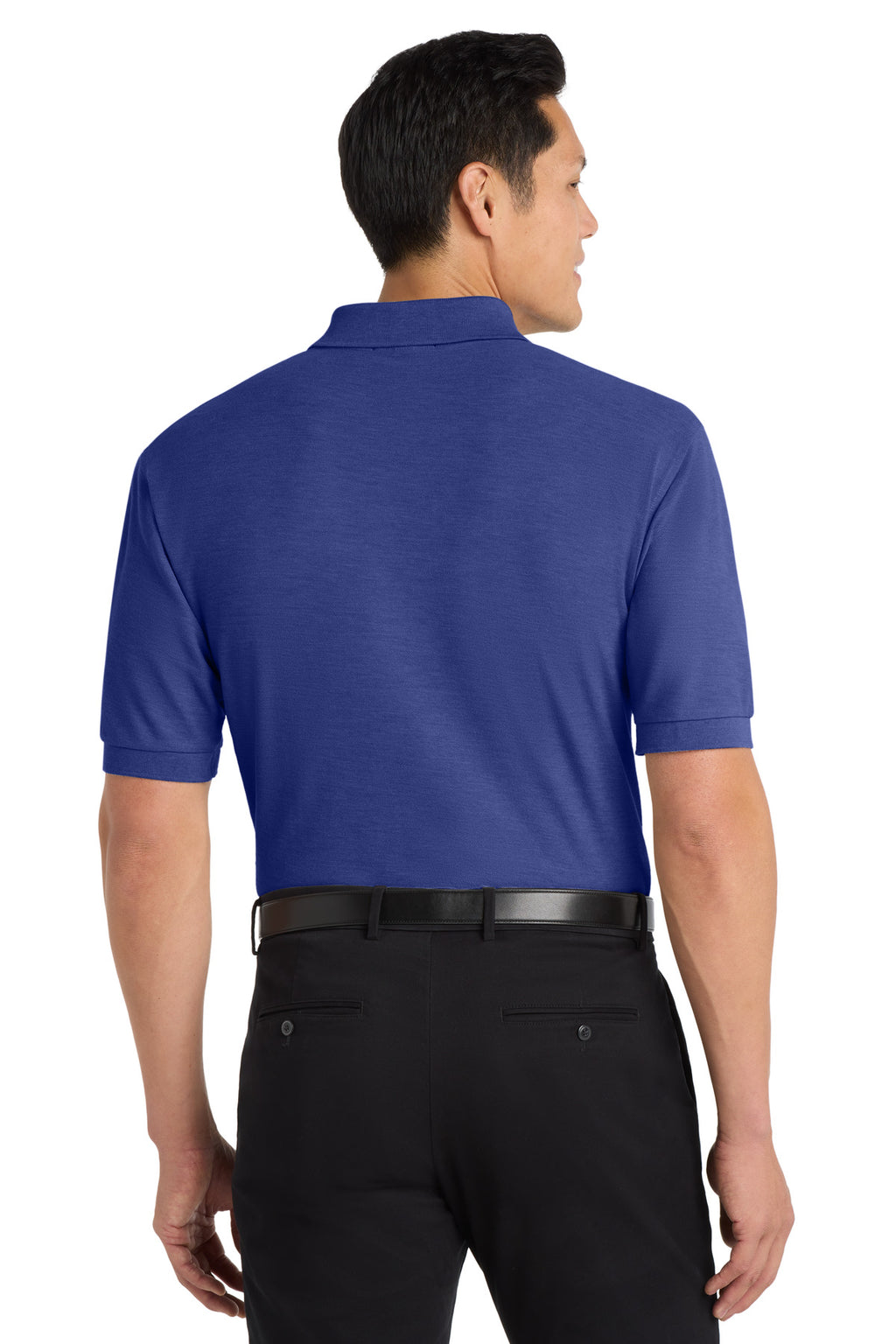 Port Authority Silk Touch Polo K500 - Mediterranean Blue - back
