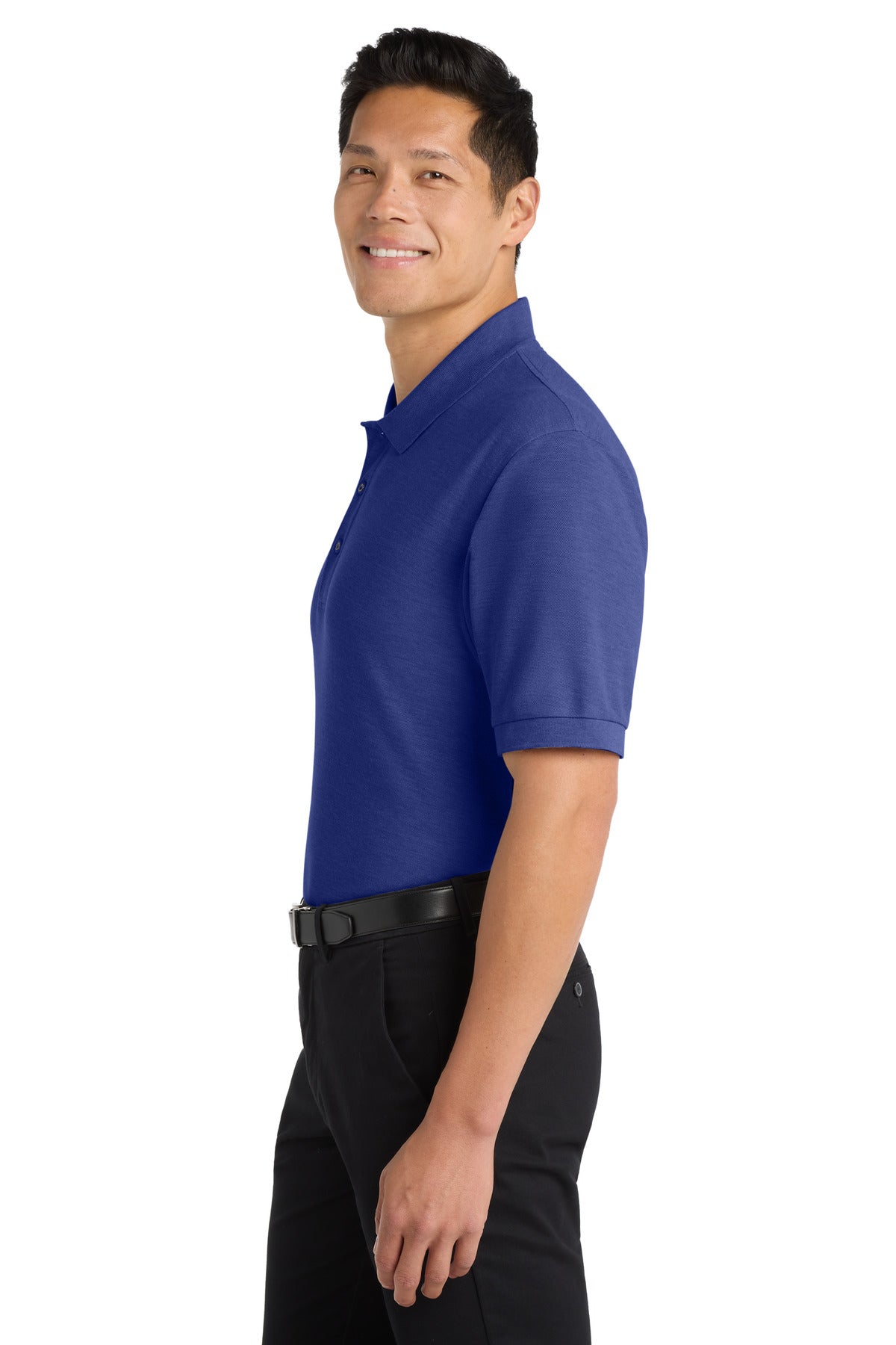 Port Authority Silk Touch Polo K500 - Mediterranean Blue - side
