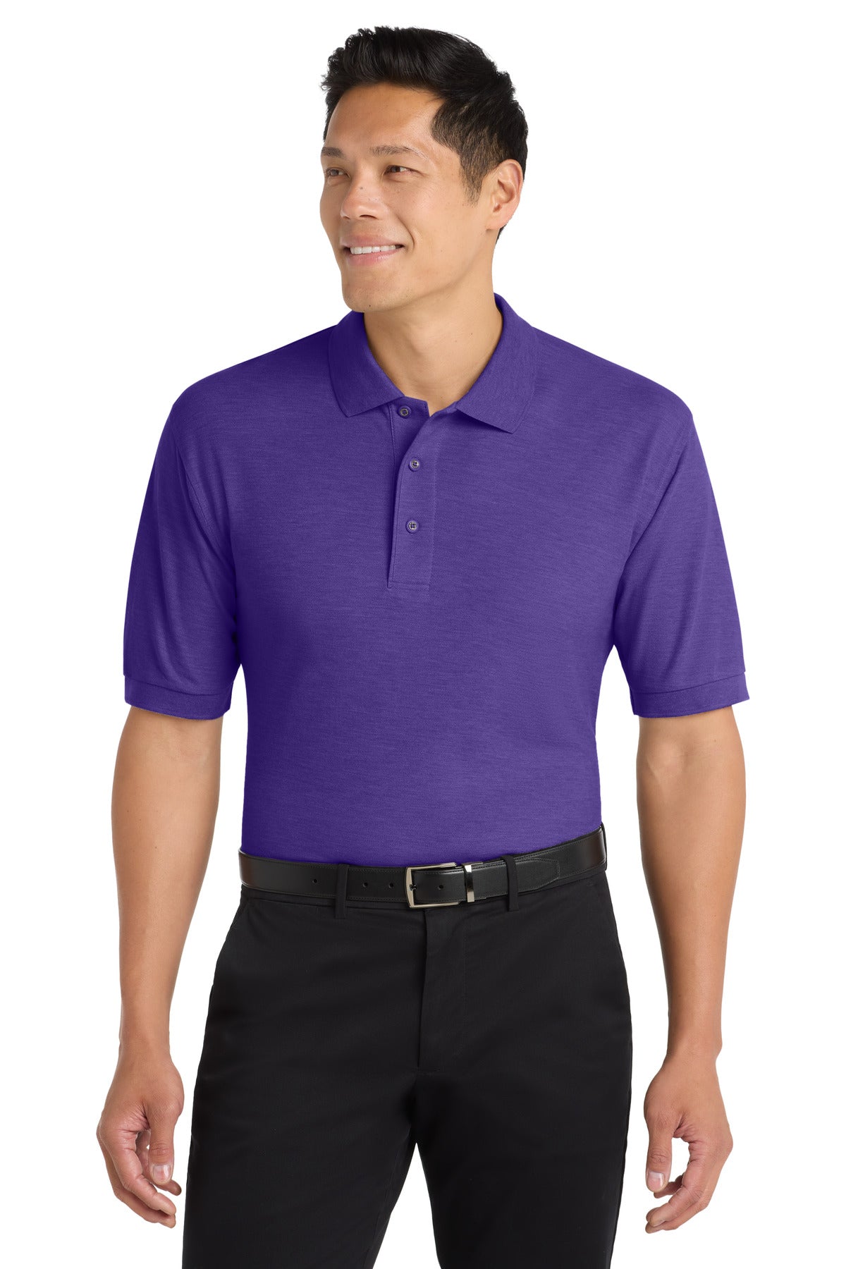 Port Authority Silk Touch Polo K500 - Purple - front