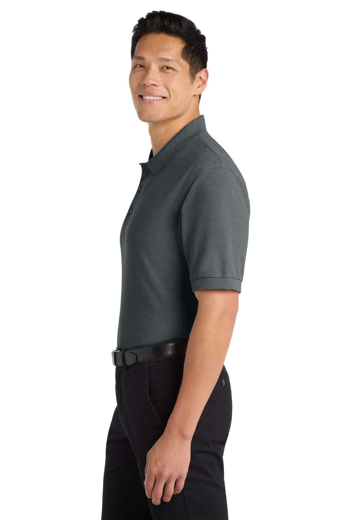 Port Authority Silk Touch Polo K500 - Steel Grey - side