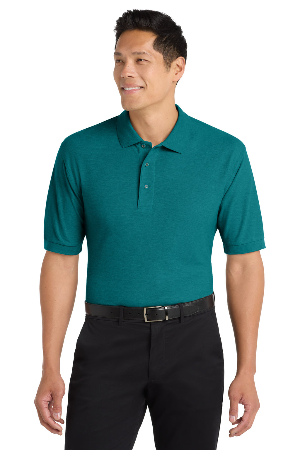 Port Authority Silk Touch Polo K500 - Teal Green - front