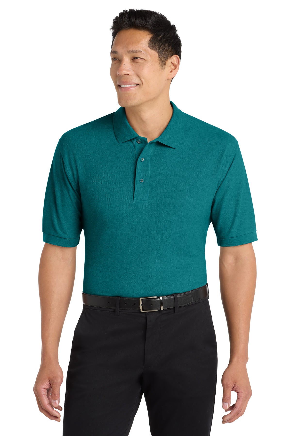Port Authority Silk Touch Polo K500 - Teal Green - front