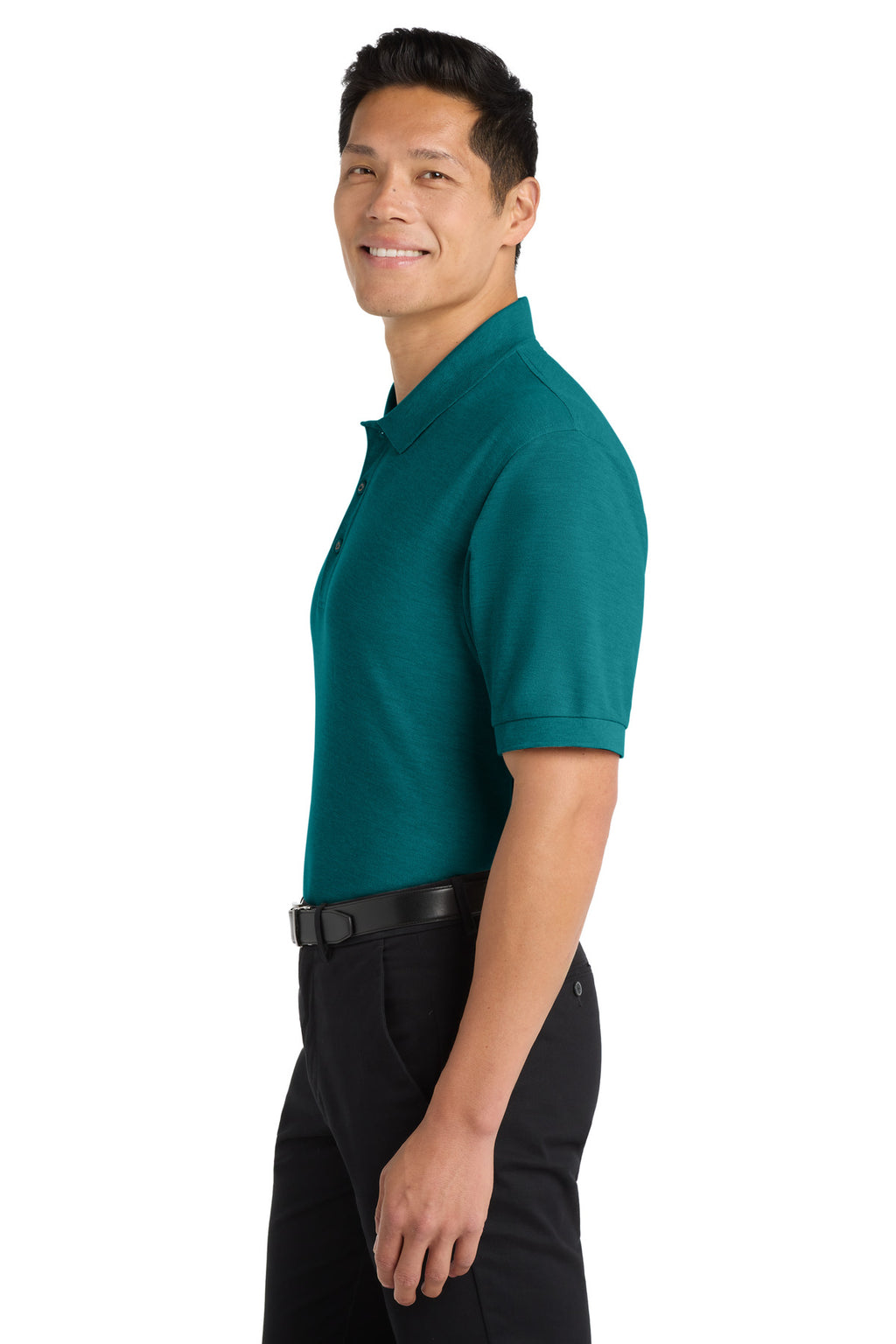 Port Authority Silk Touch Polo K500 - Teal Green - side