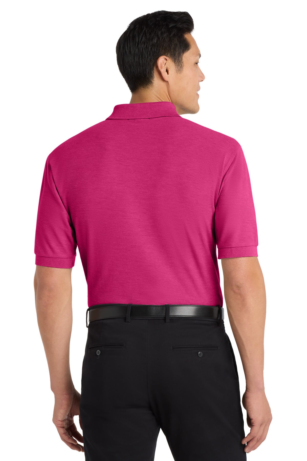 Port Authority Silk Touch Polo K500 - Tropical Pink - back