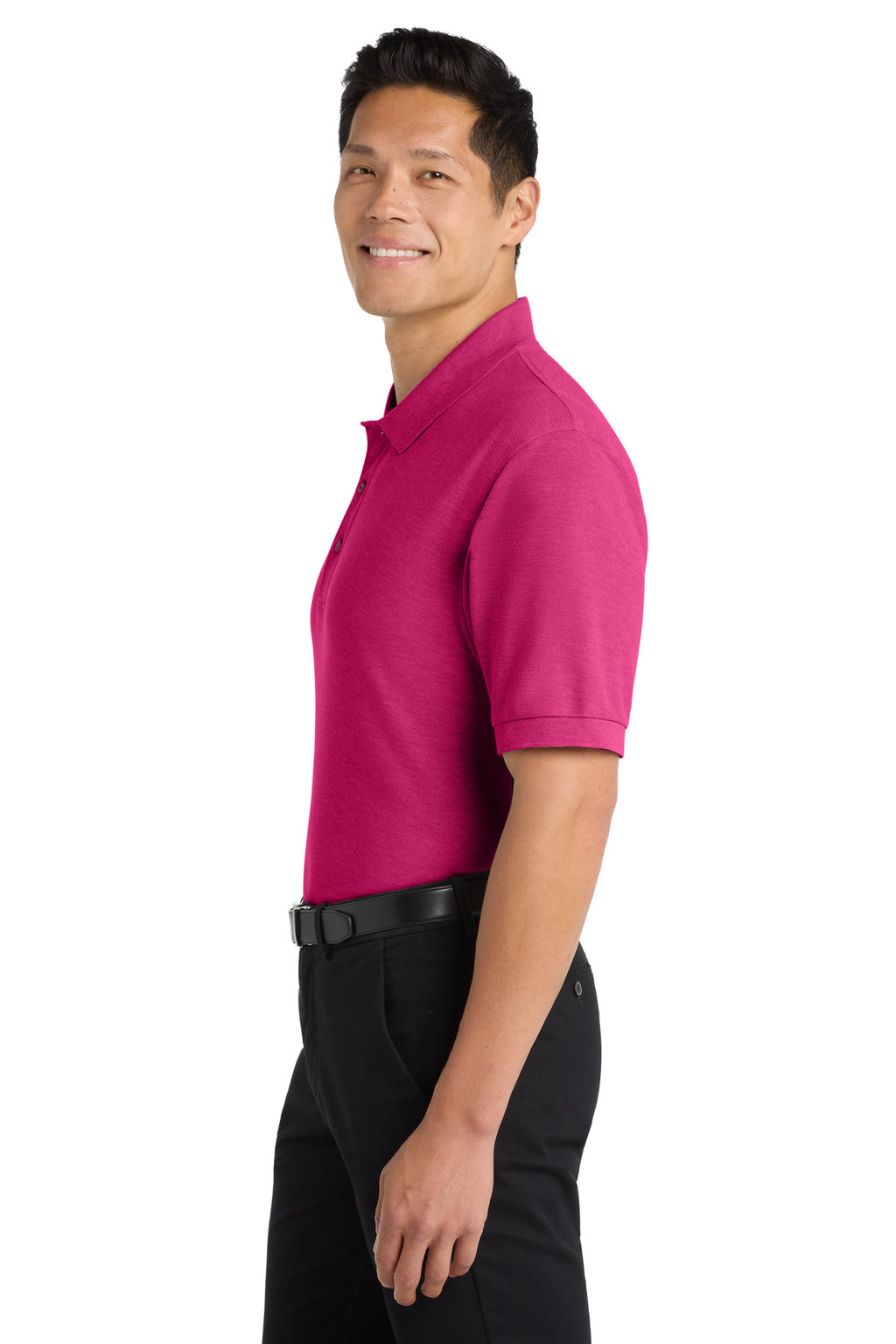 Port Authority Silk Touch Polo K500 - Tropical Pink - side