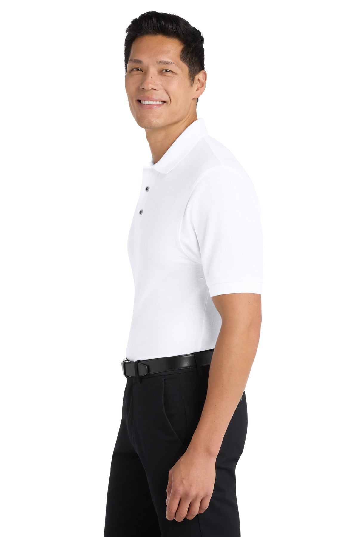 Port Authority Silk Touch Polo K500 - White - side