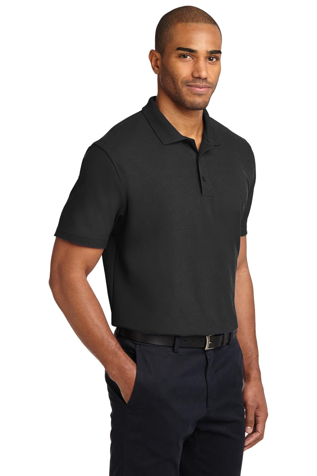 Port Authority Stain-Release Polo. K510 - Black - three_q