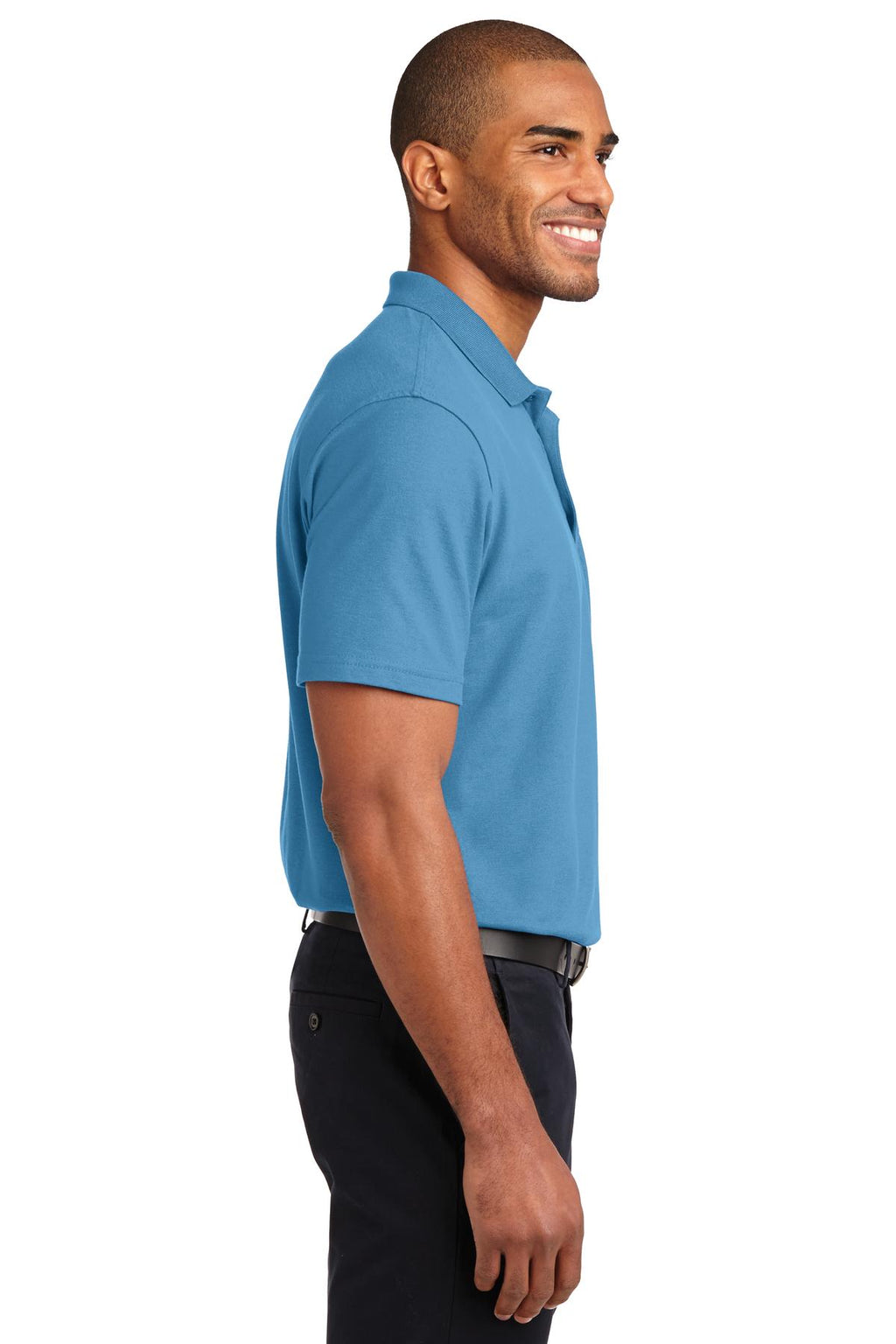 Port Authority Stain-Release Polo. K510 - Celadon Blue - side