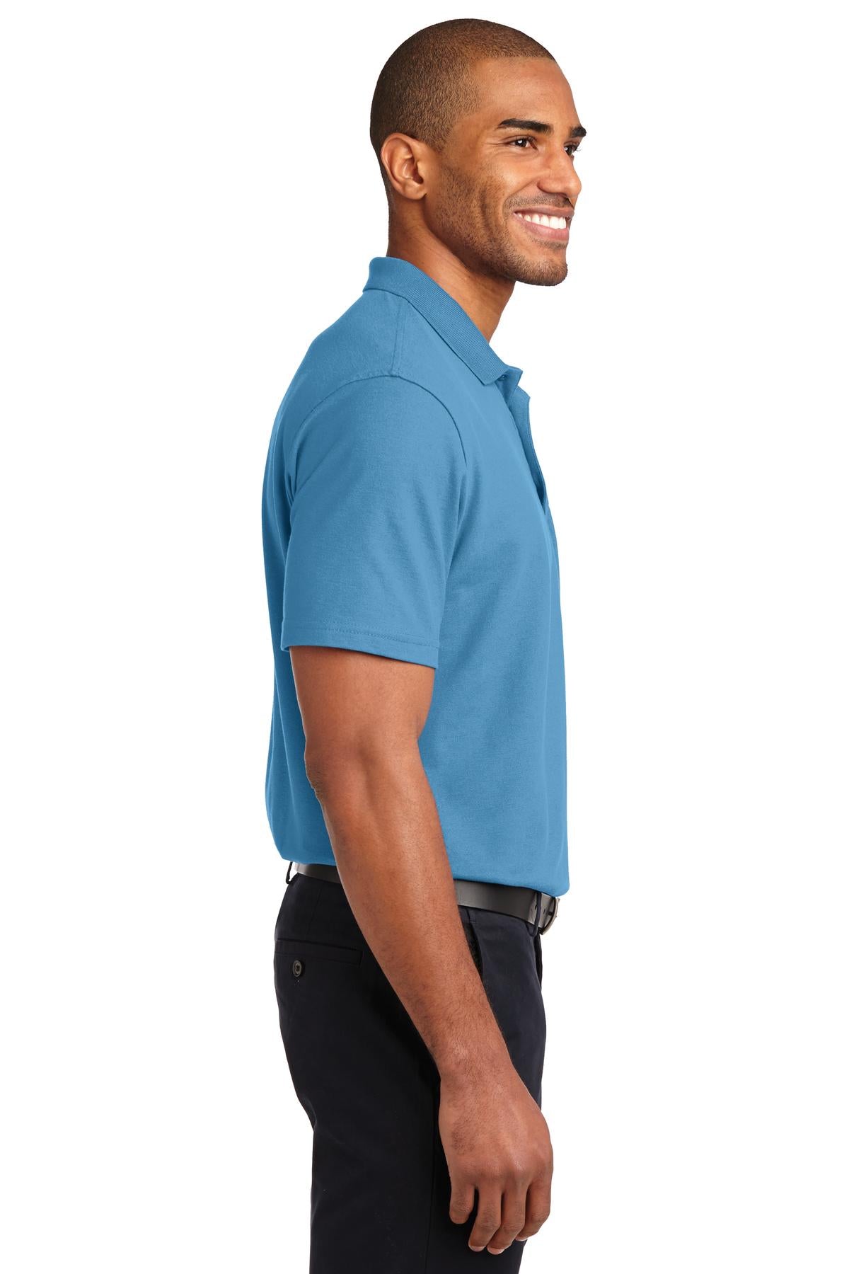 Port Authority Stain-Release Polo. K510 - Celadon Blue - side