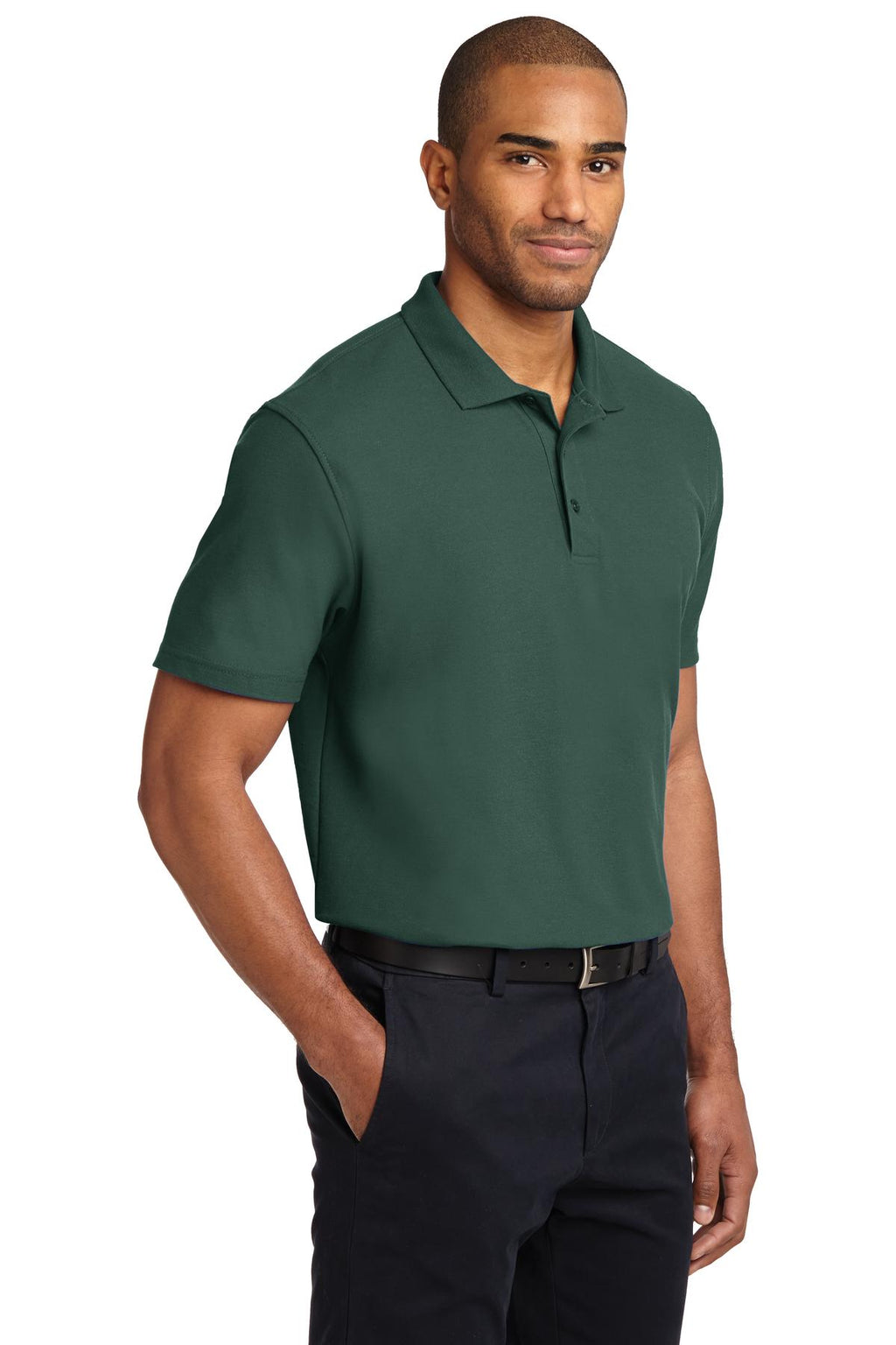 Port Authority Stain-Release Polo. K510 - Dark Green - three_q