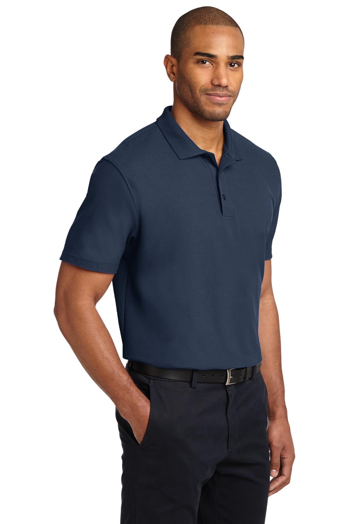 Port Authority Stain-Release Polo. K510 - Navy - three_q