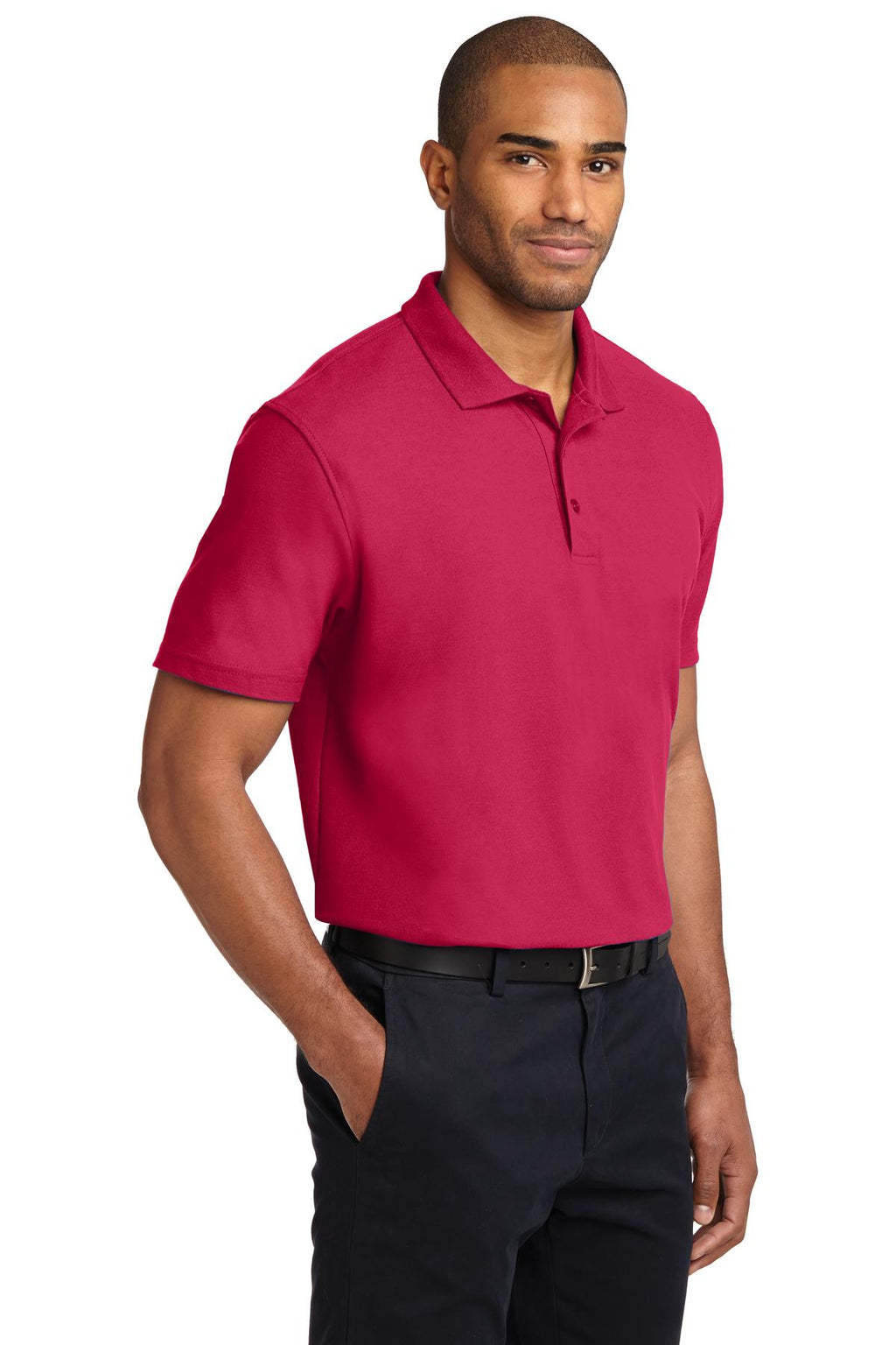 Port Authority Stain-Release Polo. K510 - Red - three_q