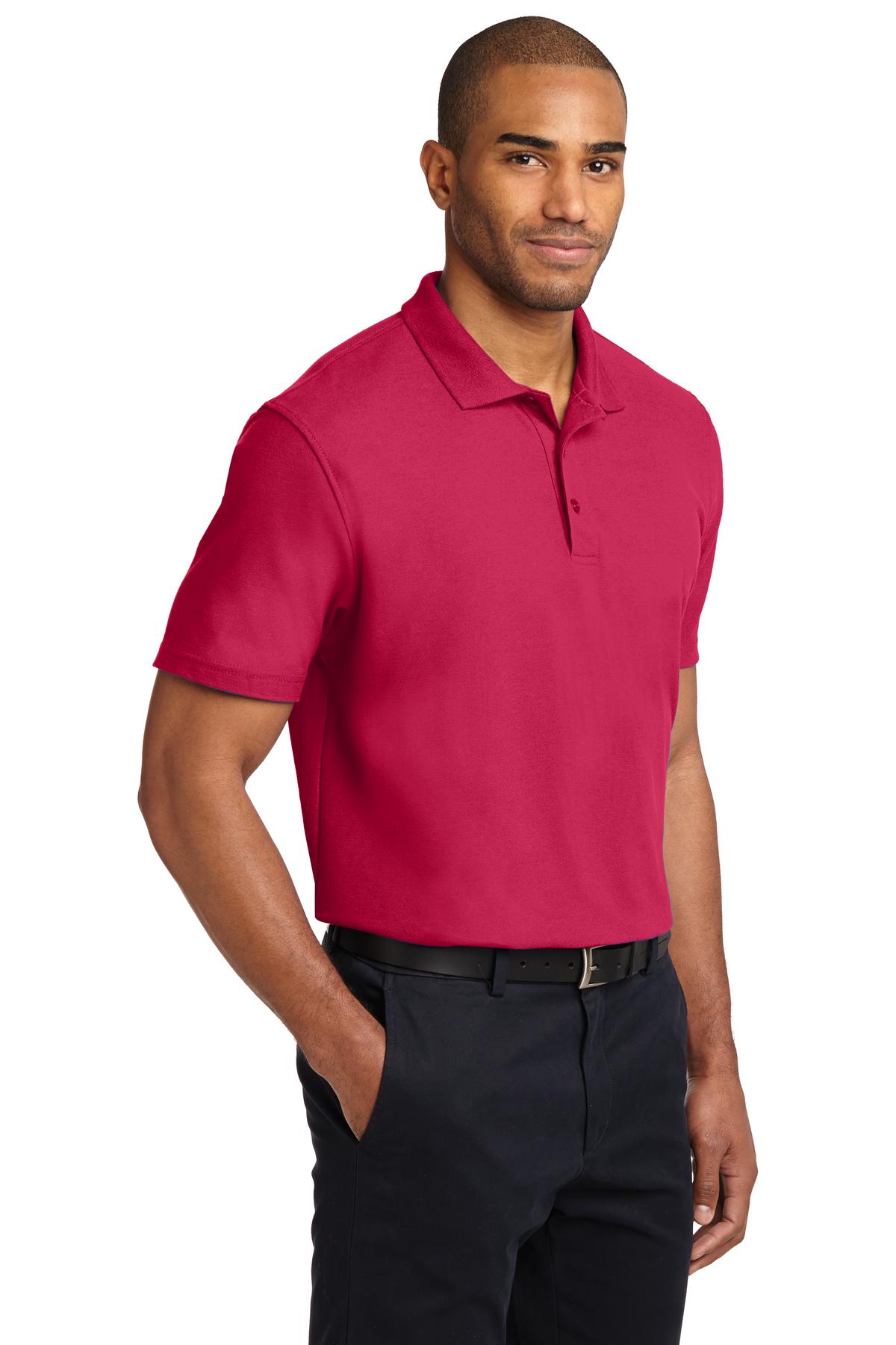 Port Authority Stain-Release Polo. K510 - Red - three_q