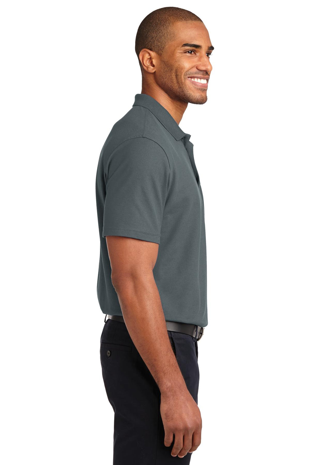 Port Authority Stain-Release Polo. K510 - Steel Grey - side