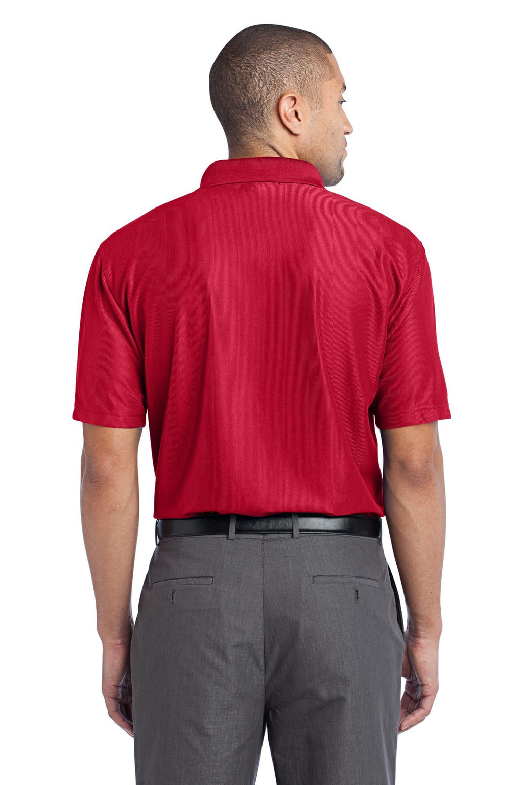 DISCONTINUED Port Authority Performance Vertical Pique Polo. K512 - Classic Red - back