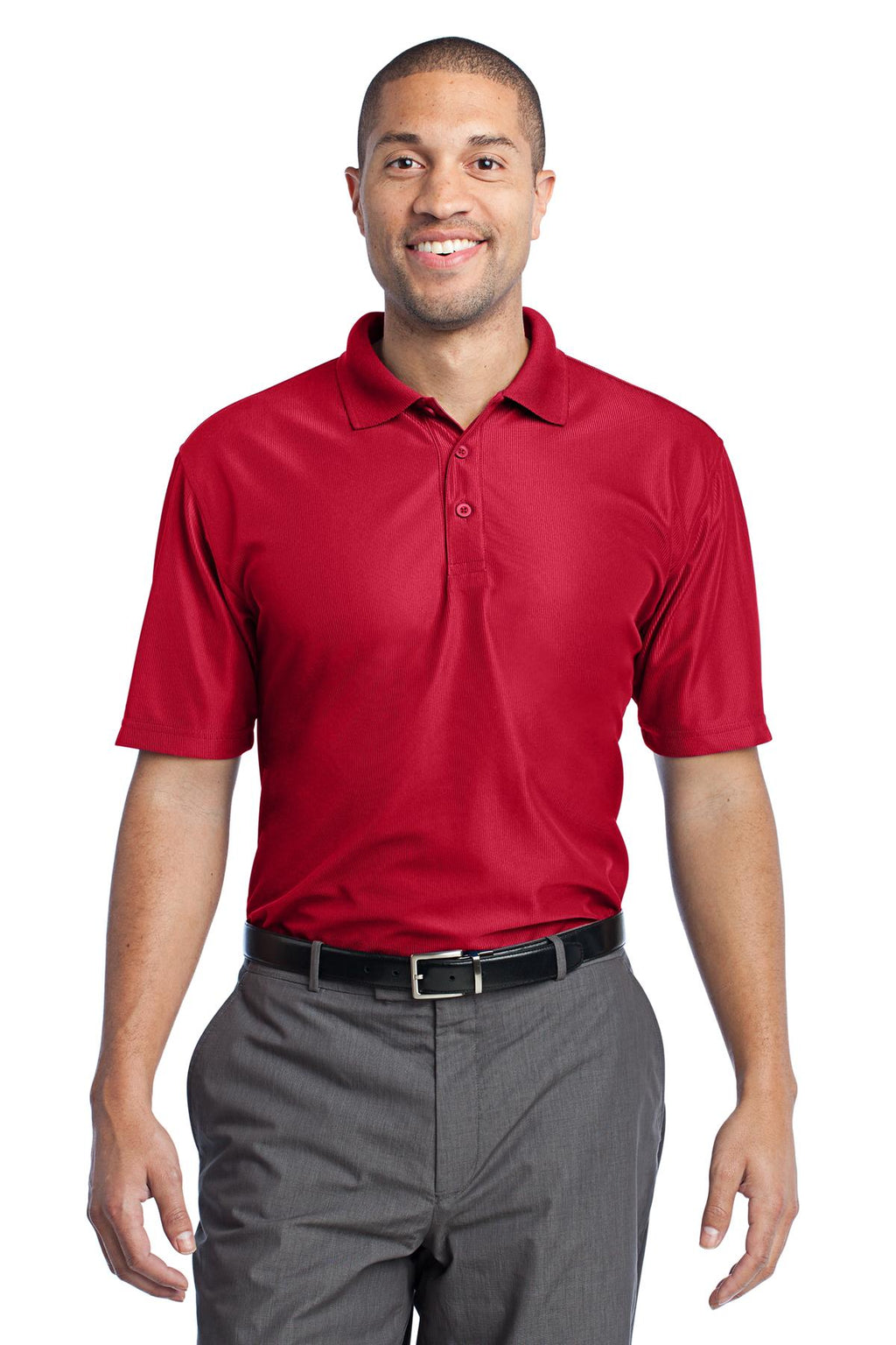 DISCONTINUED Port Authority Performance Vertical Pique Polo. K512 - Classic Red - front