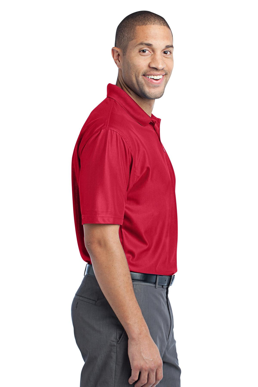 DISCONTINUED Port Authority Performance Vertical Pique Polo. K512 - Classic Red - side