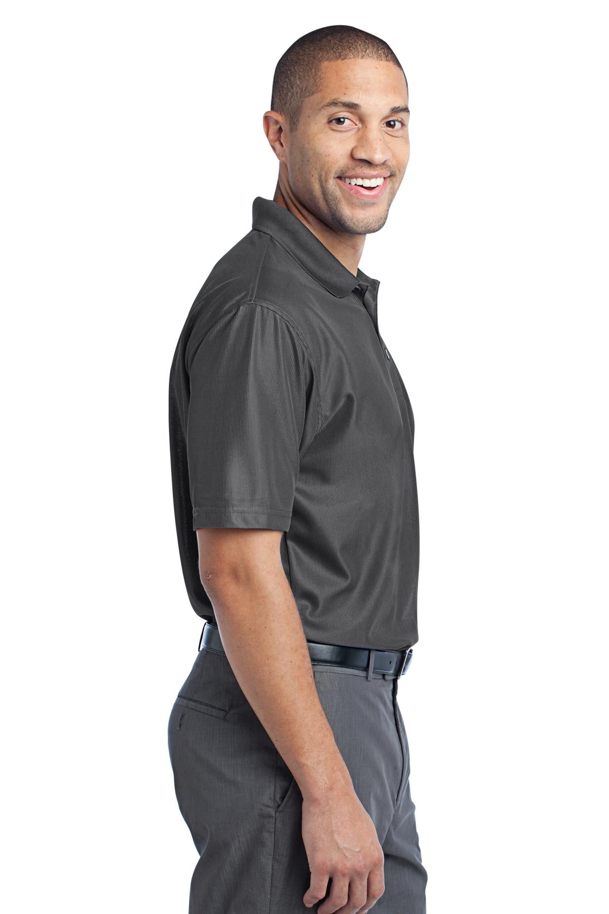 DISCONTINUED Port Authority Performance Vertical Pique Polo. K512 - Shadow Grey - side