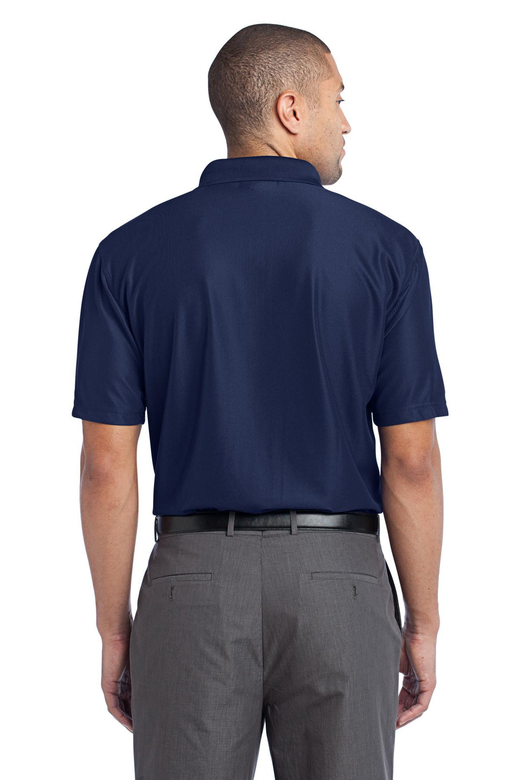 DISCONTINUED Port Authority Performance Vertical Pique Polo. K512 - True Navy - back