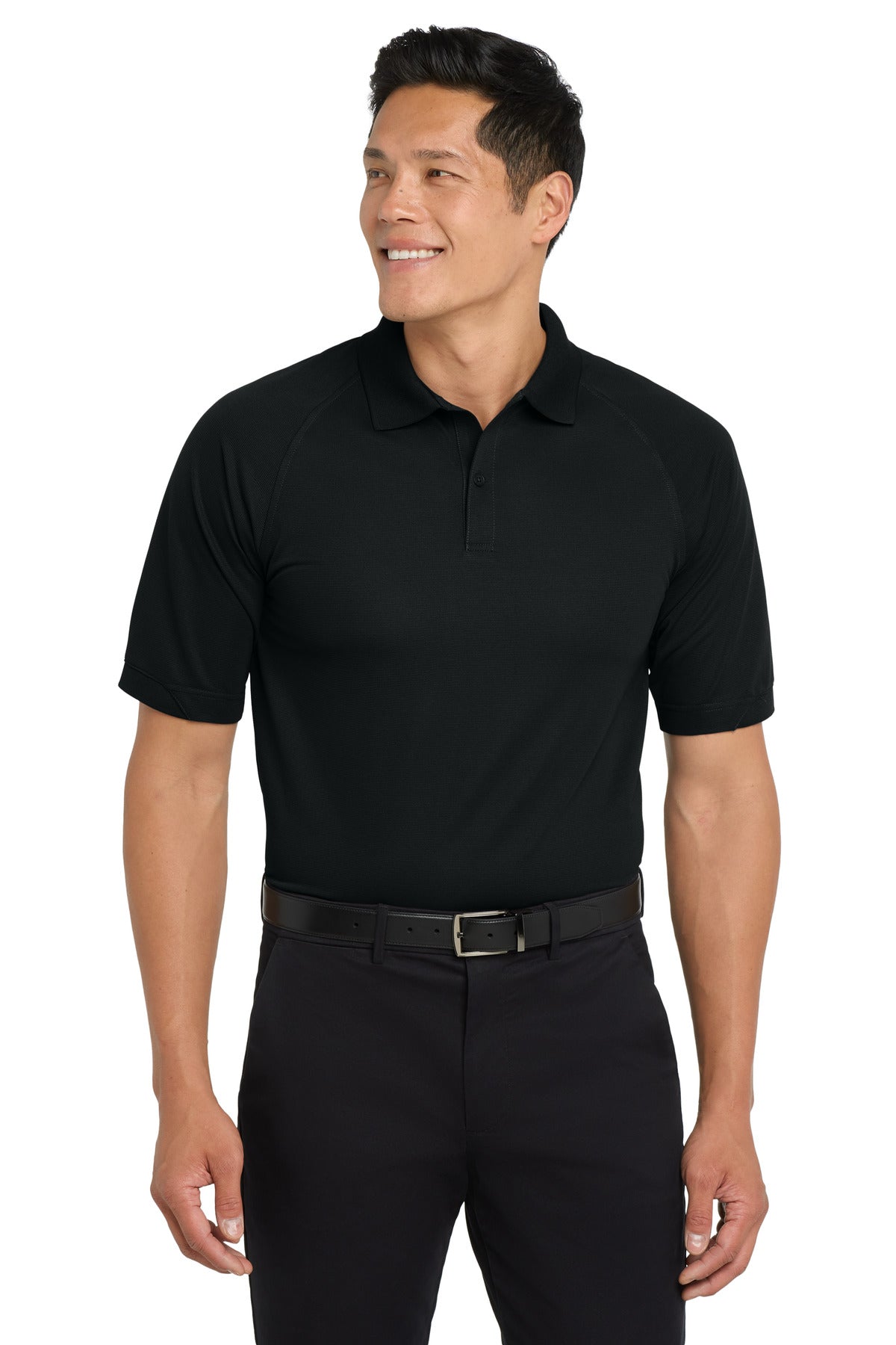 Port Authority Dry Zone Ottoman Polo. K525 - Black - front