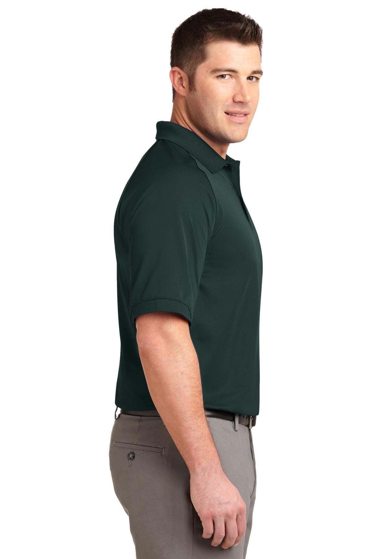 Port Authority Dry Zone Ottoman Polo. K525 - Dark Green - side