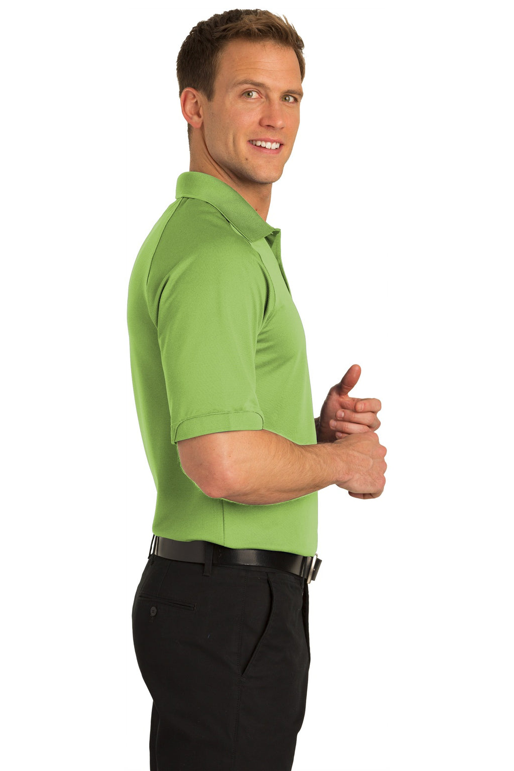 Port Authority Dry Zone Ottoman Polo. K525 - Green Oasis - side