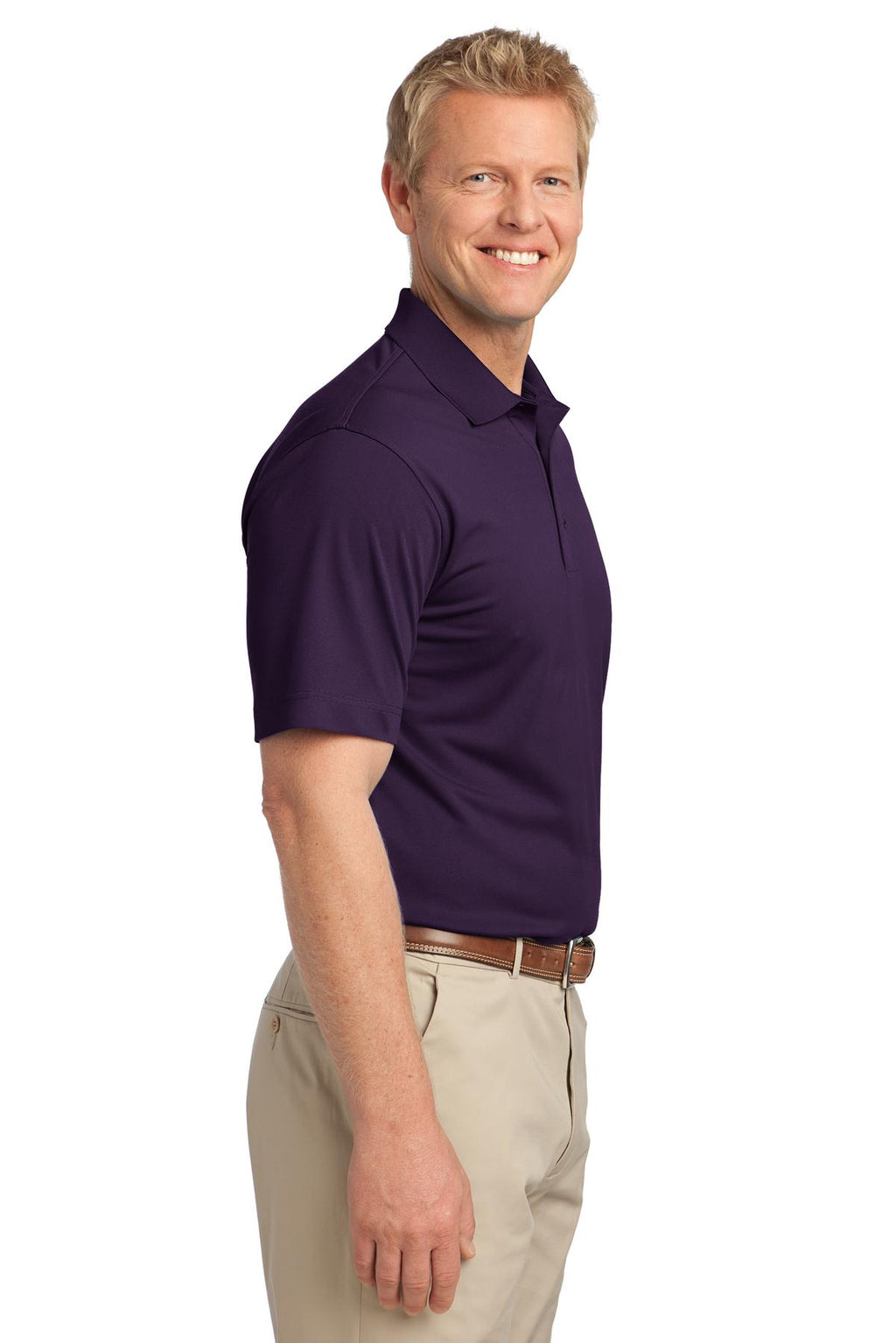 Port Authority Tech Pique Polo. K527 - Regal Purple - side