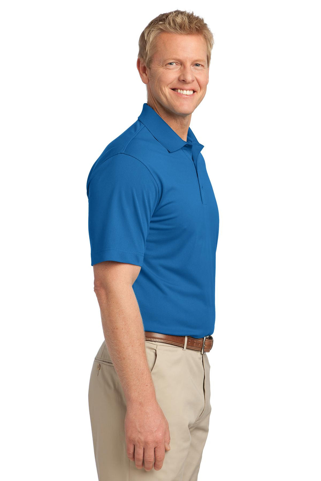 Port Authority Tech Pique Polo. K527 - Vivid Blue - side