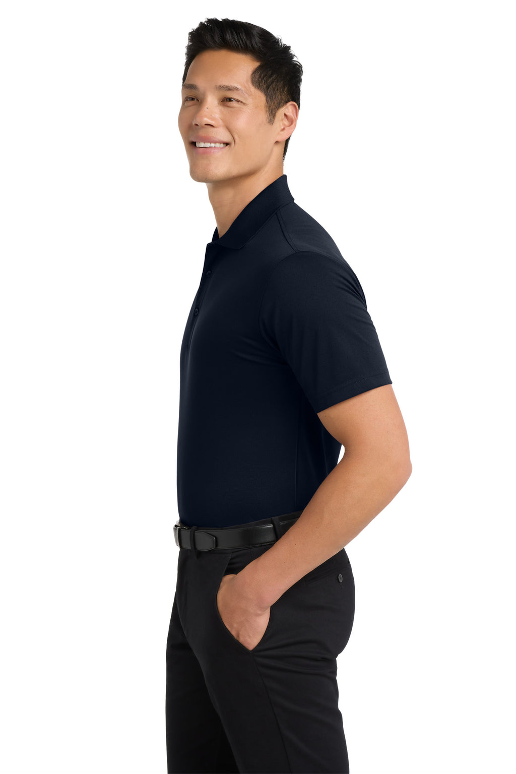Port Authority Tech Pique Polo. K527 - Dark Navy - side