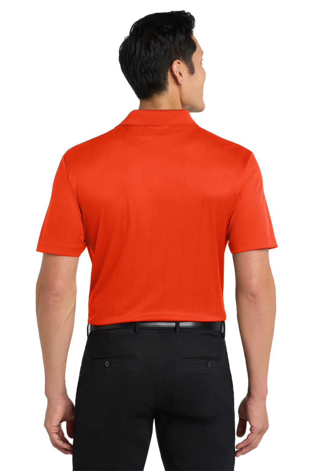 Port Authority Performance Fine Jacquard Polo. K528 - Autumn Orange - back