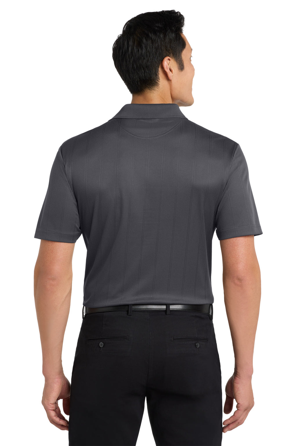 Port Authority Performance Fine Jacquard Polo. K528 - Grey Smoke - back