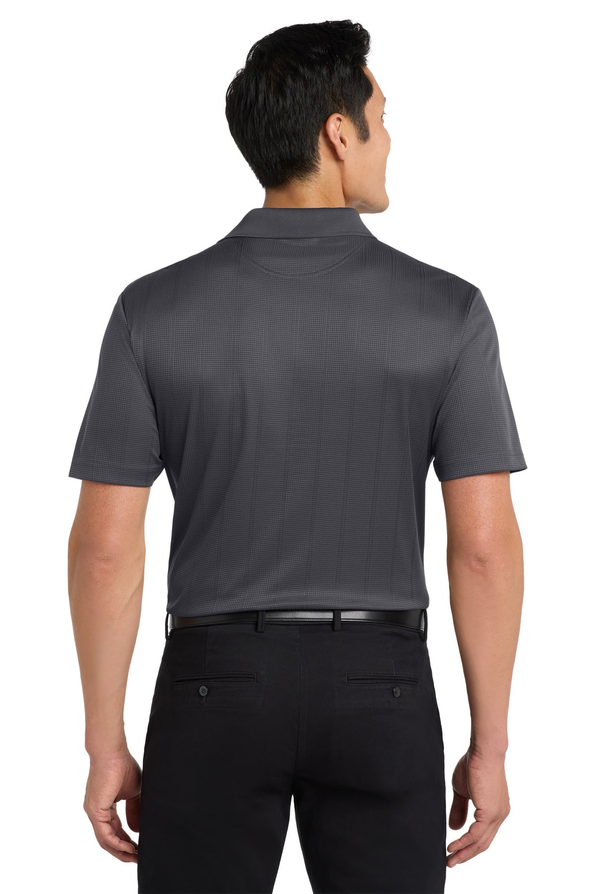 Port Authority Performance Fine Jacquard Polo. K528 - Grey Smoke - back