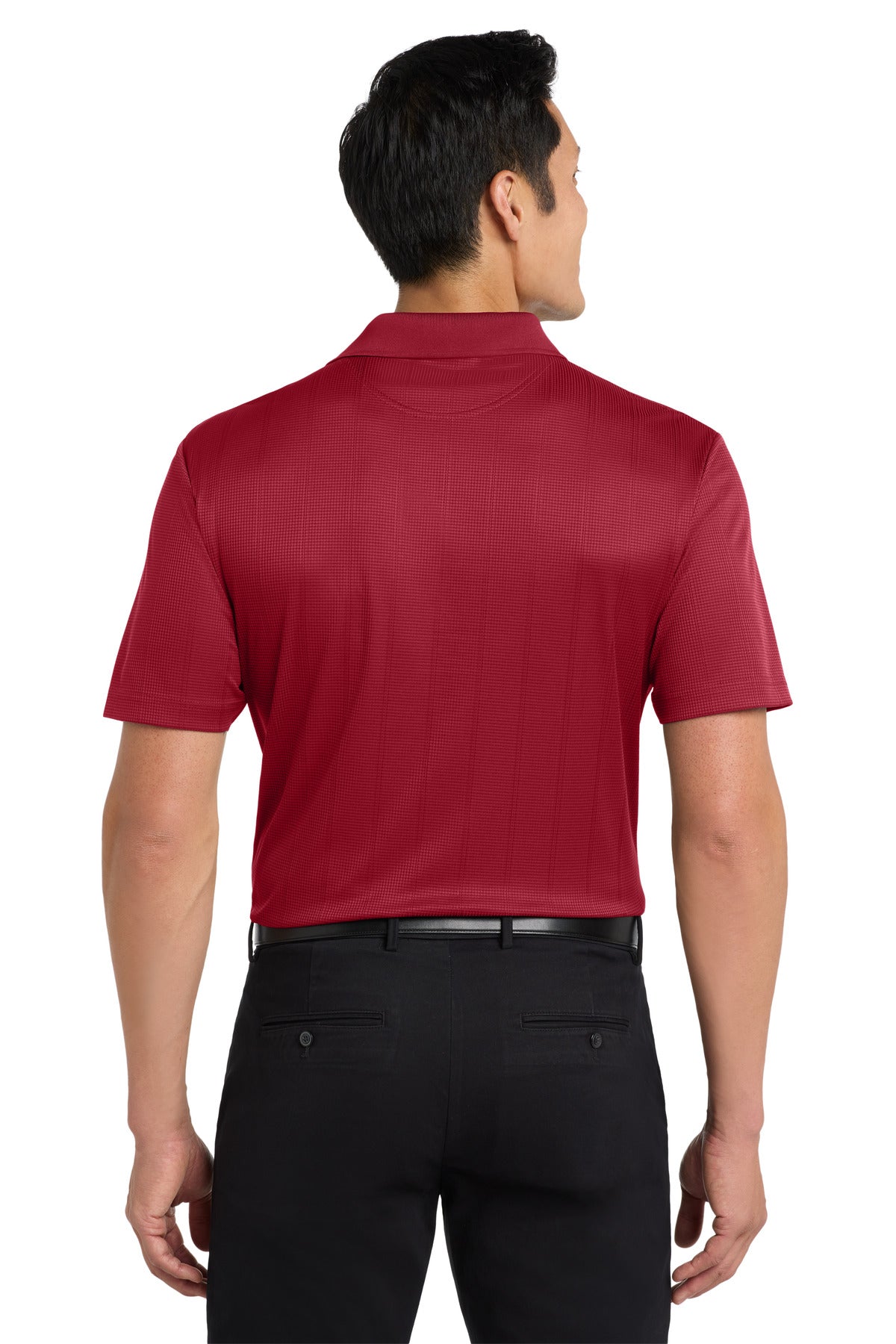 Port Authority Performance Fine Jacquard Polo. K528 - Rich Red - back
