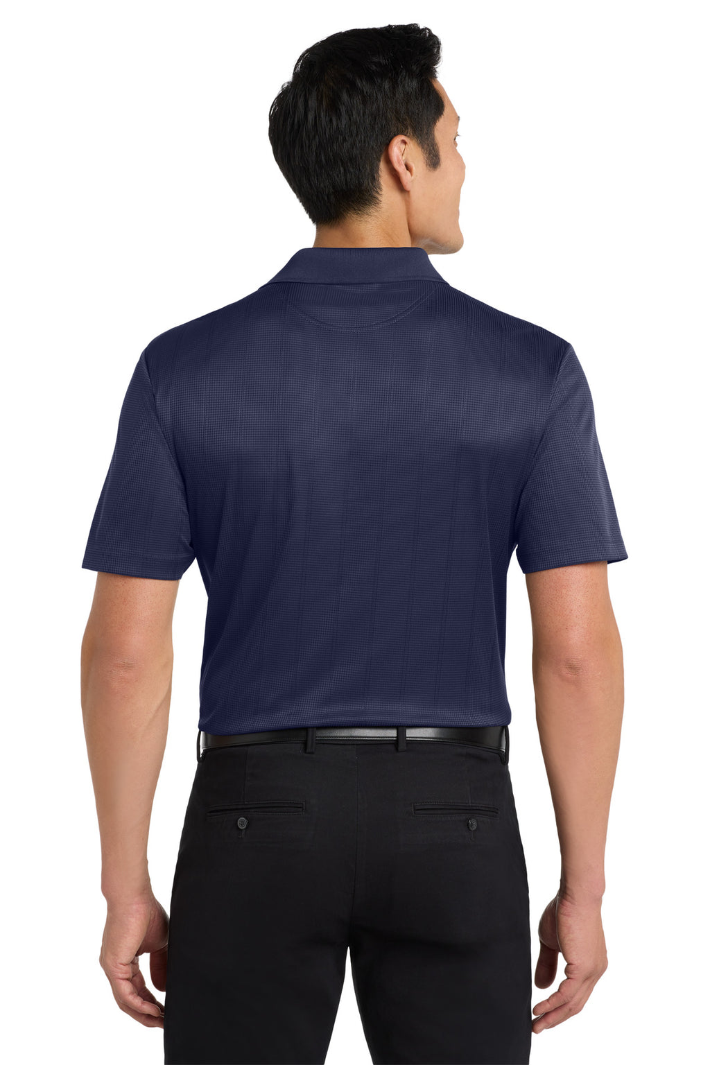 Port Authority Performance Fine Jacquard Polo. K528 - True Navy - back