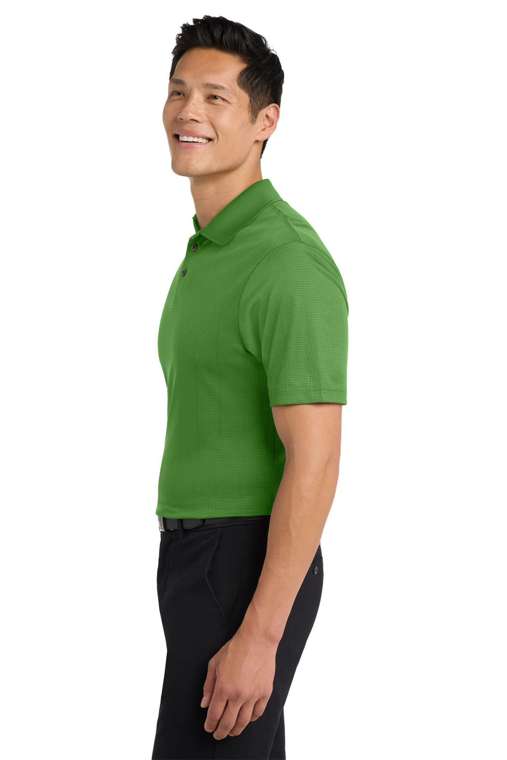 Port Authority Performance Fine Jacquard Polo. K528 - Vine Green - side