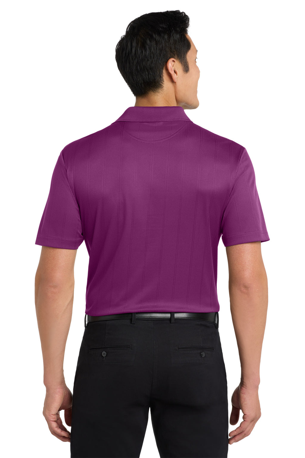 Port Authority Performance Fine Jacquard Polo. K528 - Violet Purple - back