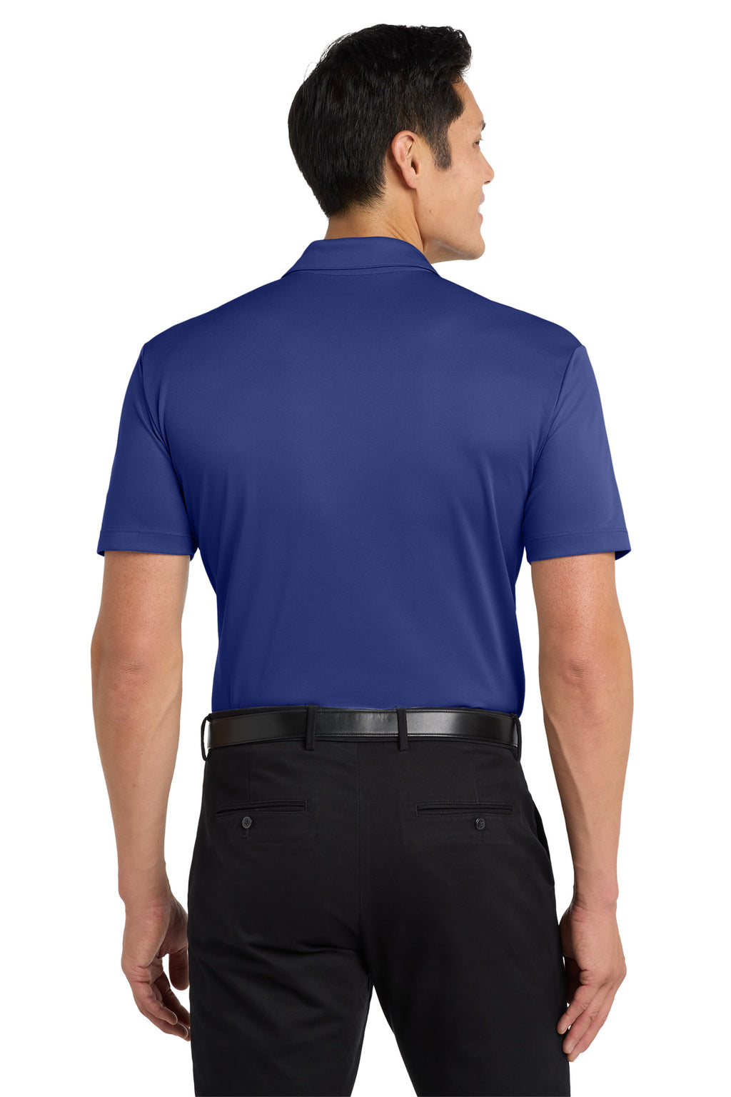 Port Authority Silk Touch Performance Pocket Polo. K540P - Royal - back