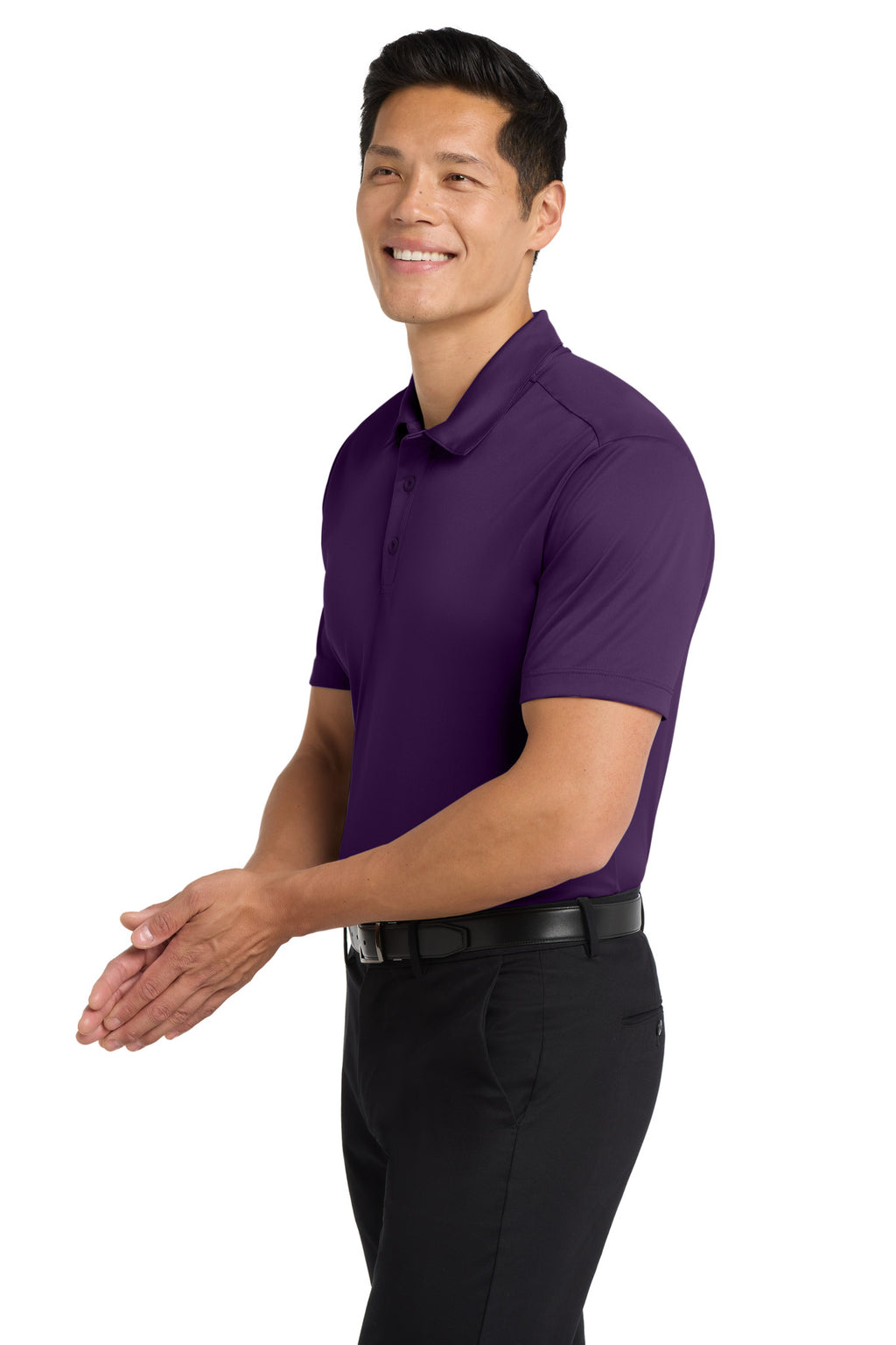 Port Authority Silk Touch Performance Polo. K540 - Bright Purple - side