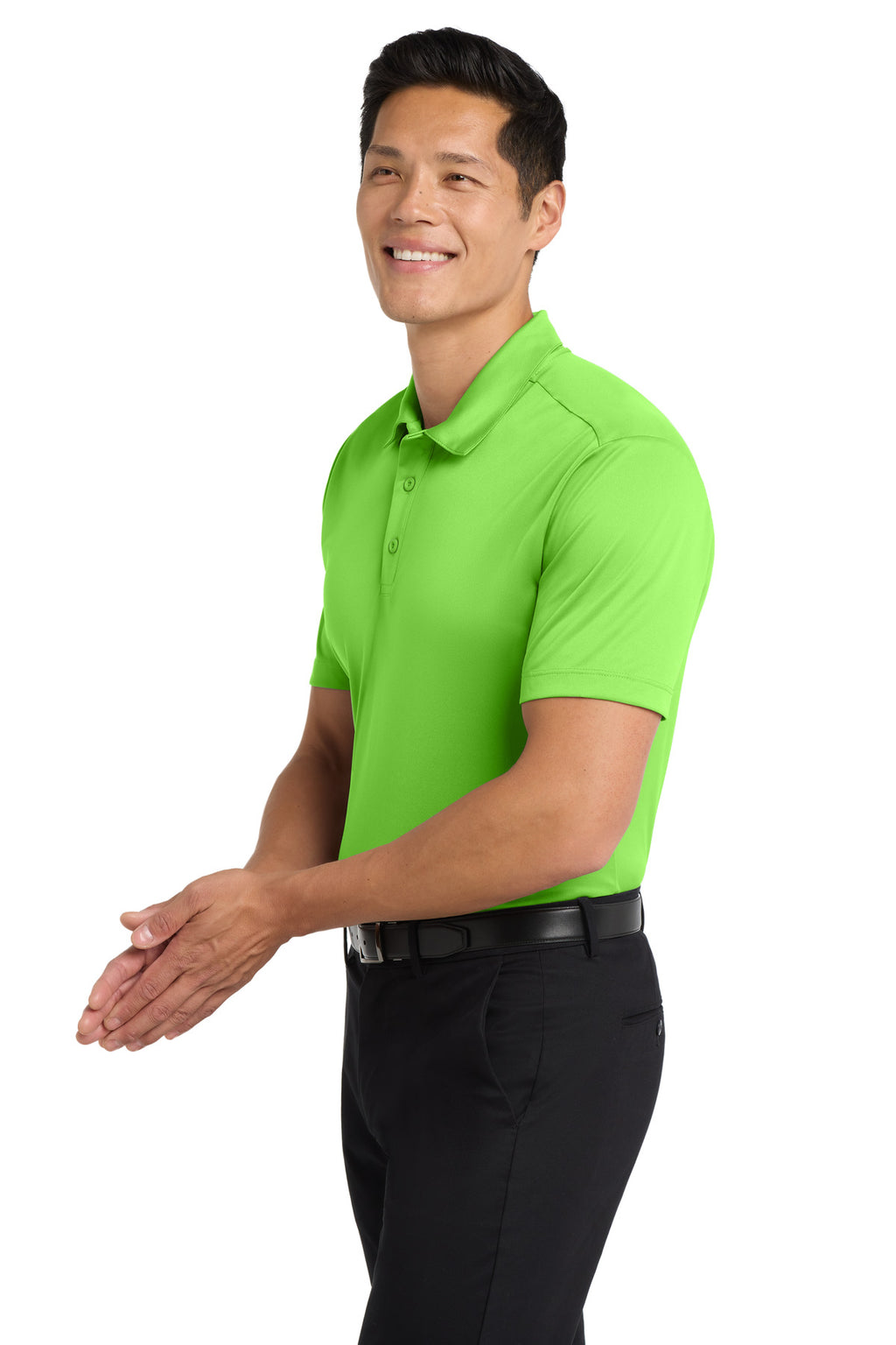 Port Authority Silk Touch Performance Polo. K540 - Lime - side