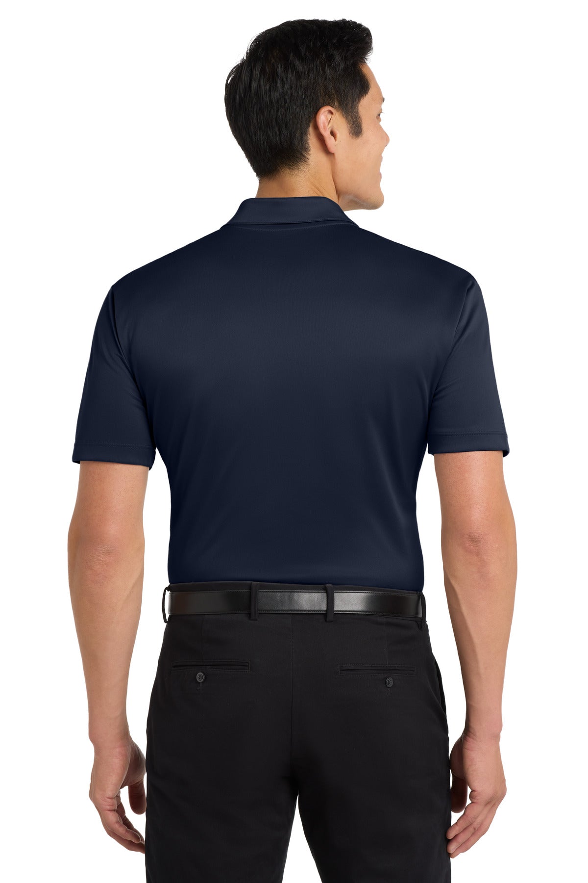 Port Authority Tall Silk Touch Performance Polo. TLK540 - Navy - back