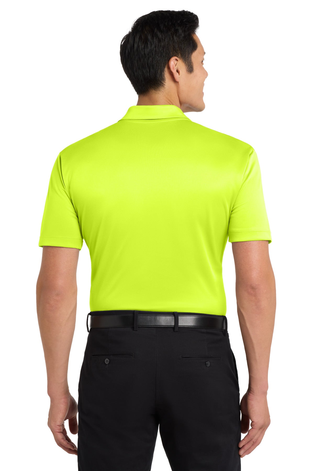 Port Authority Silk Touch Performance Polo. K540 - Neon Yellow - back