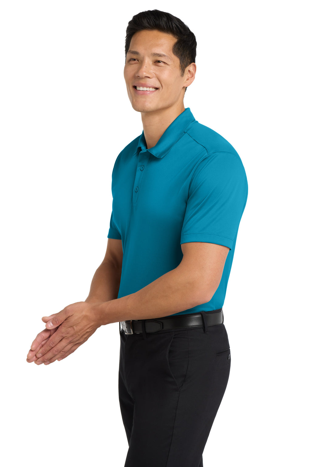 Port Authority Silk Touch Performance Polo. K540 - Parcel Blue - side