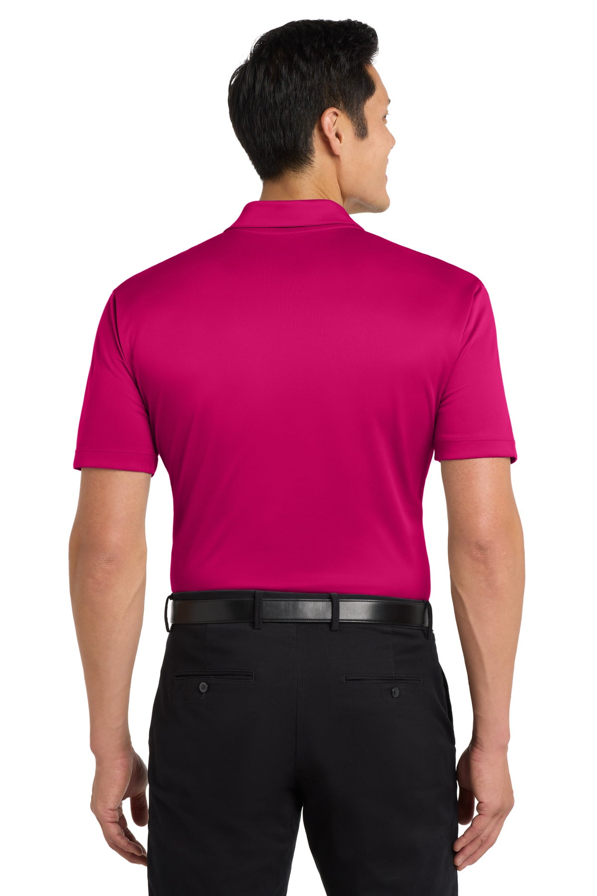 Port Authority Silk Touch Performance Polo. K540 - Pink Raspberry - back