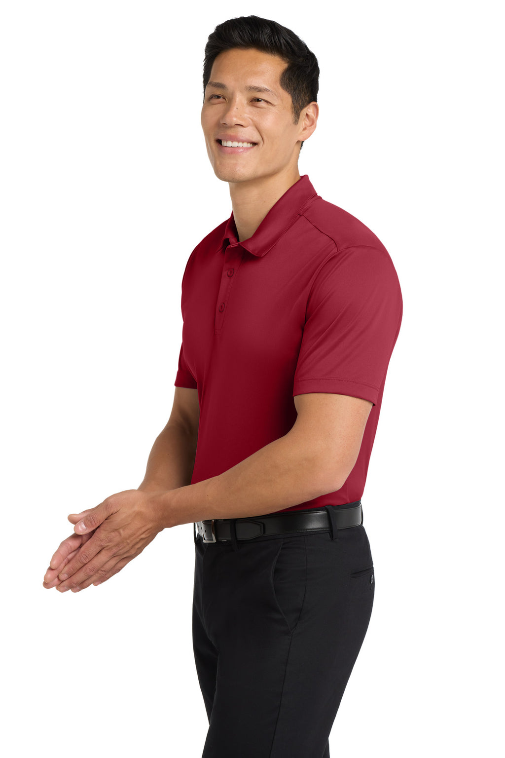 Port Authority Silk Touch Performance Polo. K540 - Red - side